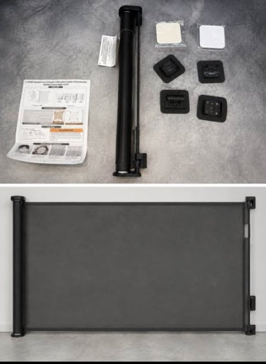 Black Retractable Indoor Outdoor Gate baby’s