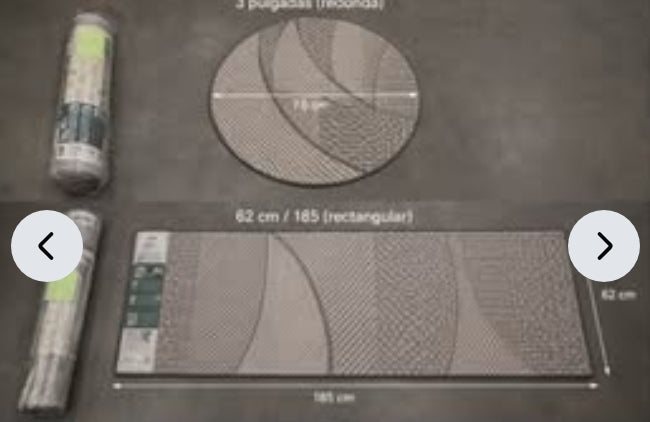 New Geometric Pattern Rugs - Round 7.6cm & Rectangular 62x185cm