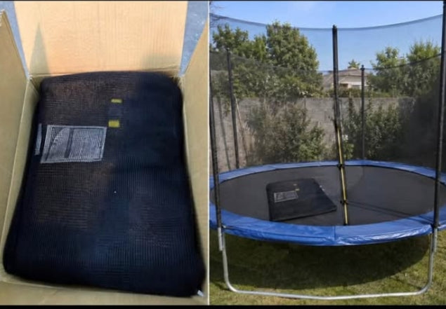 Black Trampoline Safety Net 14 pies