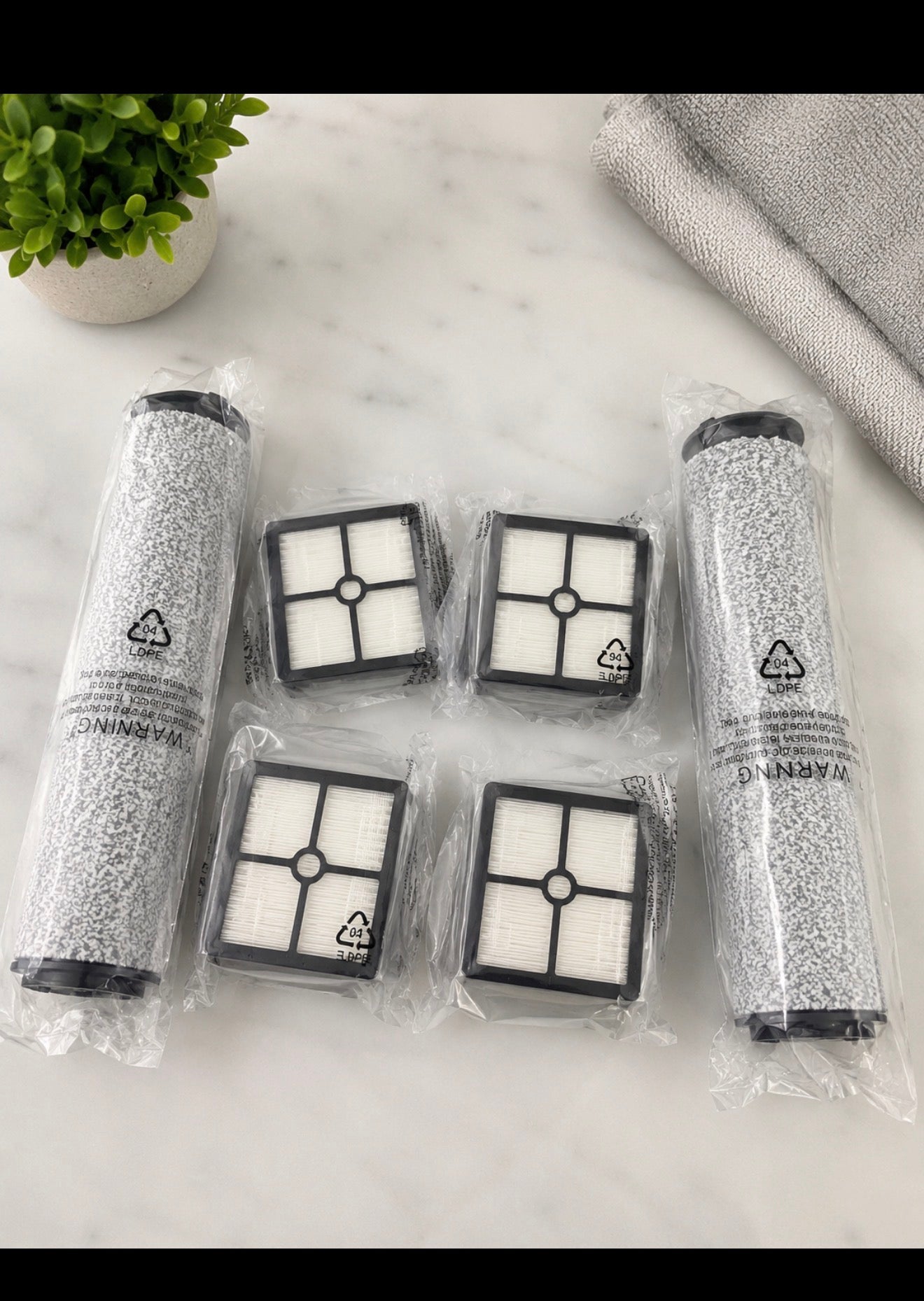 Tineco iFloor / Floor One Replacement Roller Brushes and HEPA Filters