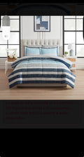 Navy Blue Comforter edredón only king