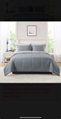Grey king comforter set