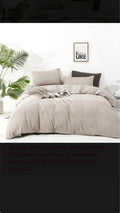 Neutral Beige Duvet Cover edredon only