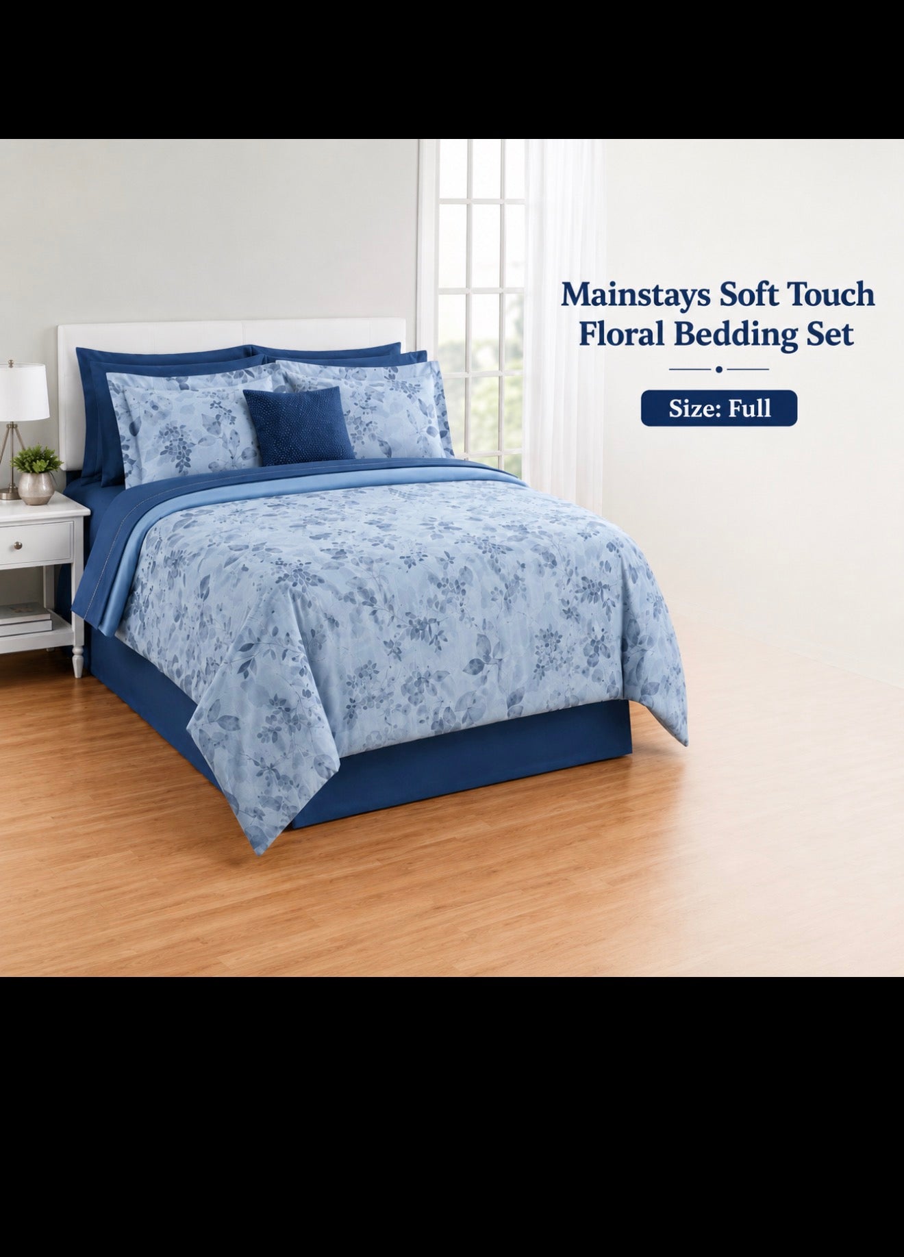 Mainstays Soft Touch Floral Bedding Set