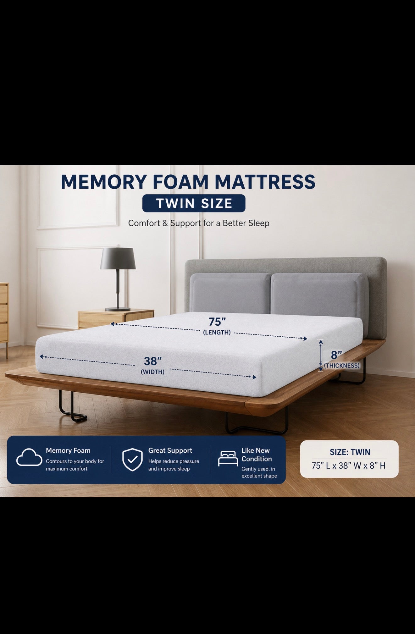 Memory Foam Mattress Twin Size