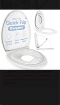 Jool Baby Quick Flip Elongated toilet seat w integrated child potty training seat