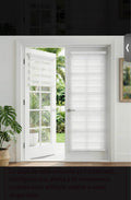 White Cellular Blinds French Doors 72x34