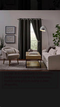 Black Blackout Curtains 84wx37l